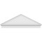 Ekena Millwork Peaked Cap Smooth Architectural PVC Combination Pediment, 62"W x 22-3/8"H x 2-3/4"P (Pitch 6/12) PEDPC062X225PKC00 - alternate 5